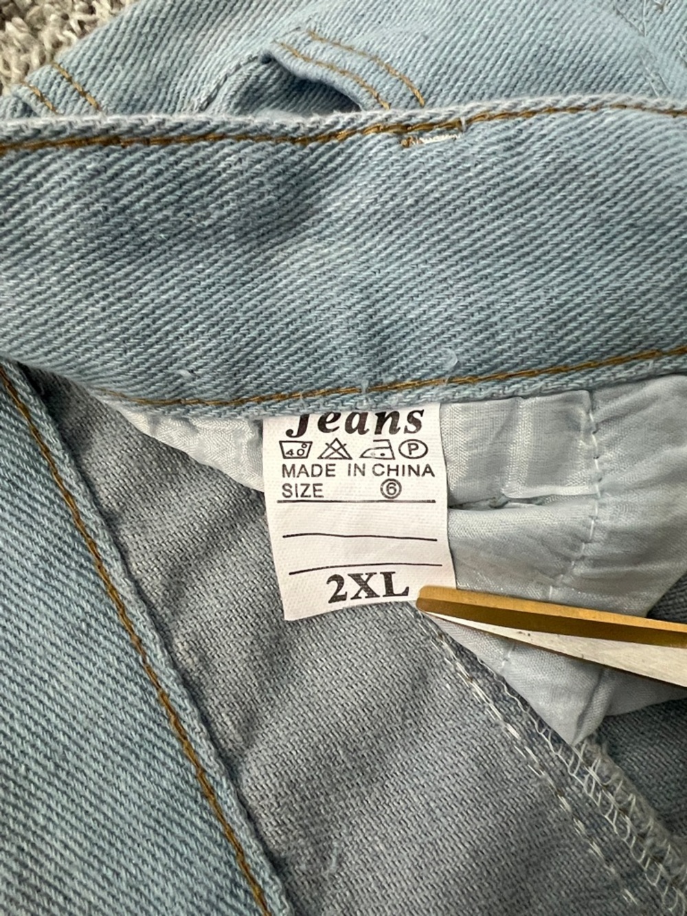 Harajuku Anime Graphic Jeans Y2K Baggy Streetwear Denim Pants Wide Leg Size 2XL - Picture 6 of 10